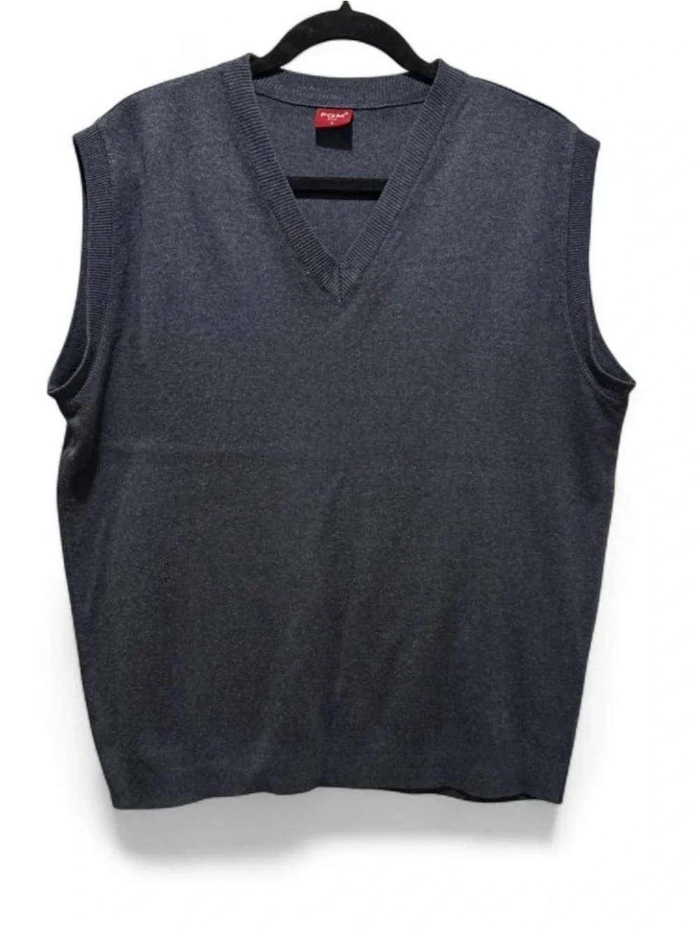 Men's V-Neck Sweater Vest - Charcoal Gray